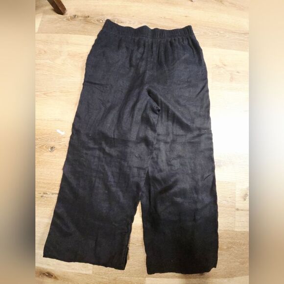 C&C California Black Wide Leg Pants with Elastic Waistband - Picture 11 of 13